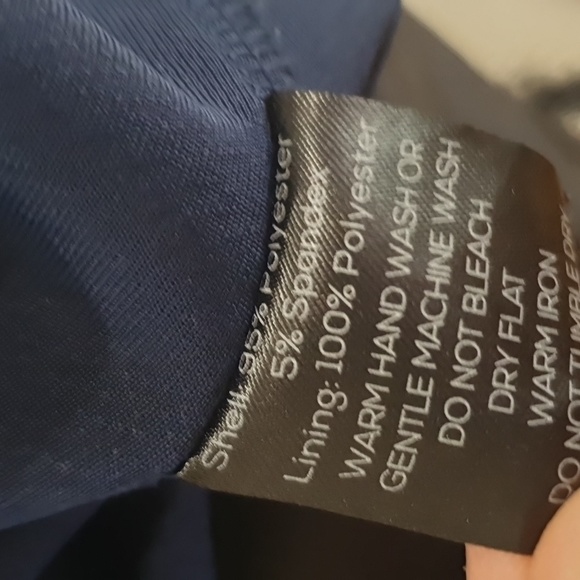 Tiger Mist Size M Navy Blue High Neck Sleeveless Dress Size 12 approx - Picture 8 of 8